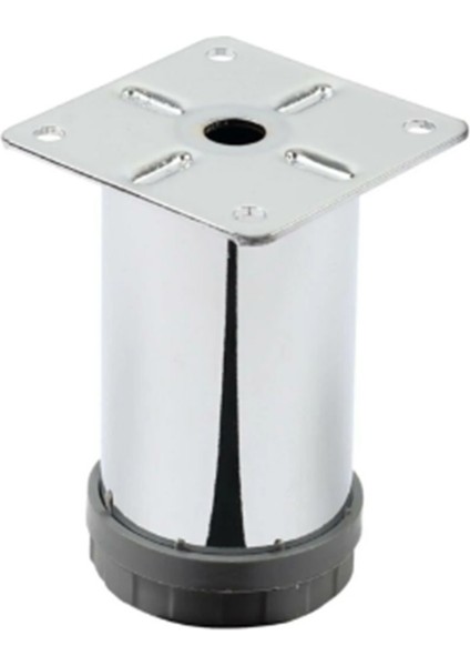 4 ADET ŞENEL Yapı Market 8 cm Metal Mobilya Kanepe Baza Koltuk Metal Destek Ayağı Ayarlanabilir Krom Ayak 42 mm fiyatları