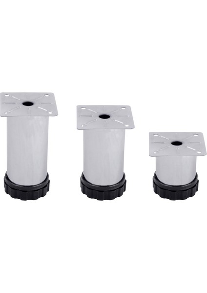 4 ADET ŞENEL Yapı Market 8 cm Metal Mobilya Kanepe Baza Koltuk Metal Destek Ayağı Ayarlanabilir Krom Ayak 42 mm modelleri