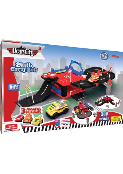 Uçar City 2 Garaj Set 52 Parça
