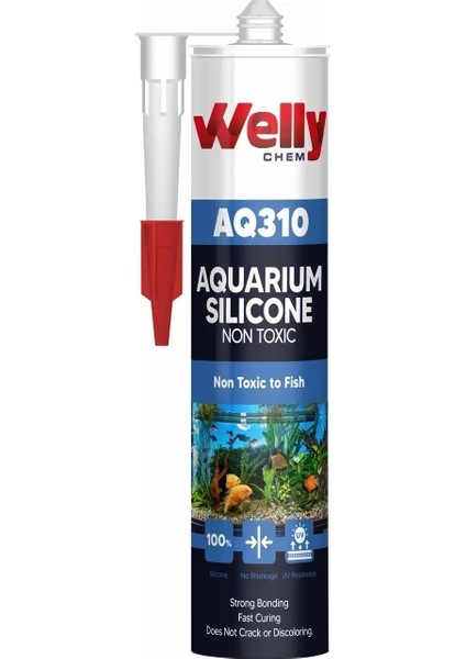 Welly Chem AQ310 Akvaryum Silikonu 280ML Şeffaf