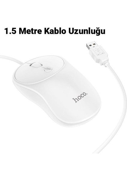 Hc Series 1600DPI 4d Yüksek Hassasiyet Kablolu Optik Mouse, Ergonomik Ultra Sessiz Mouse