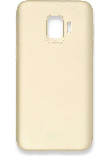 Samsung Galaxy J2 Core Kılıf Premium Rubber Silikon - Gold