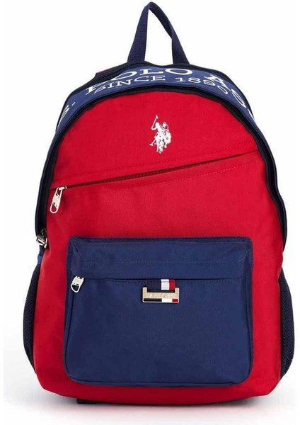 U.S. POLO ASSN. PLÇAN22158 Lacivert/Kırmızı Unisex Sırt Çantası