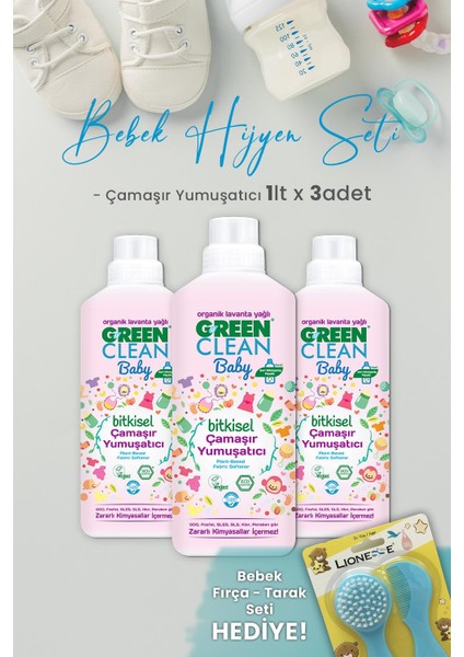 Baby Çamaşır Yumuşatıcı 1 L x 3 Adet ve Hediyeli