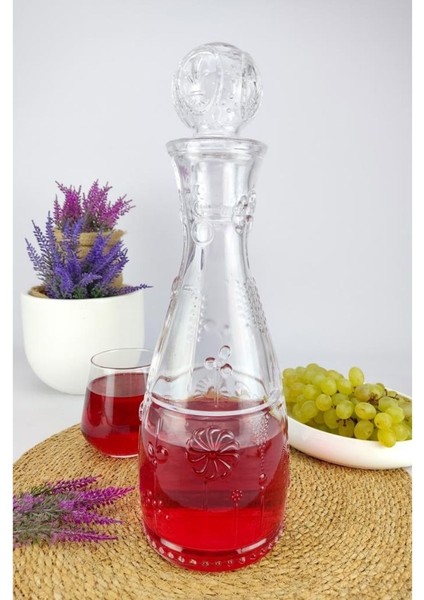 Bahar Cam Kapaklı Su ve Meşrubat Sürahisi Karaf Şişe 750 ml - BH.KIR.010.00.000