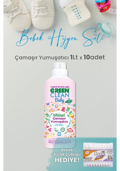Baby Çamaşır Yumuşatıcı 1 L x 10 Adet ve Hediyeli