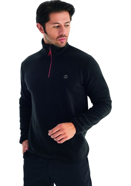 Polar Yarım Fermuarlı Sweat Siyah 6036-10