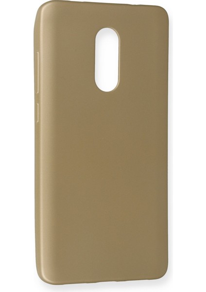 Xiaomi Redmi Note 4x Kılıf Premium Rubber Silikon - Gold