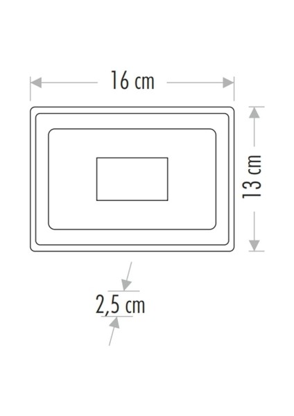 20W LED Projektör Yeşil