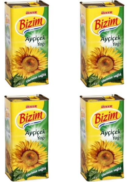 Ayçiçek Yağı Teneke 5 lt x 4