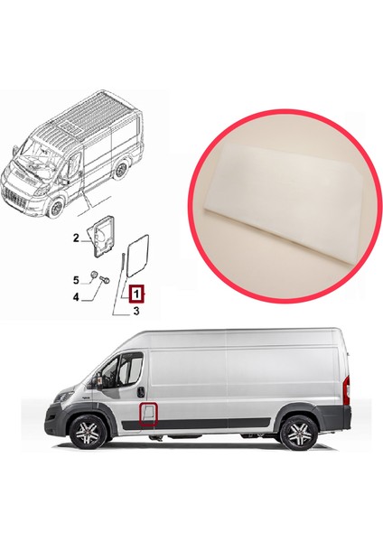 BSP1125 Fiat Ducato Citroen Jumper Relay Peugeot Boxer 2014-ON Için Yakıt Depo Dış Kapak 1385931080