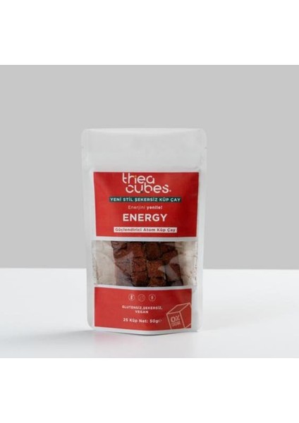 Tanla Baba Thea Cubes Energy Şekersiz Küp Çay Atom Bitki Çayı Vegan 50 gr