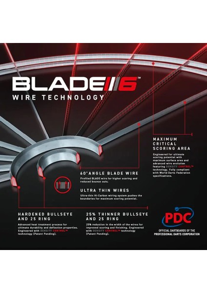 Blade-6 triple Core Carbon Dart Bordu,