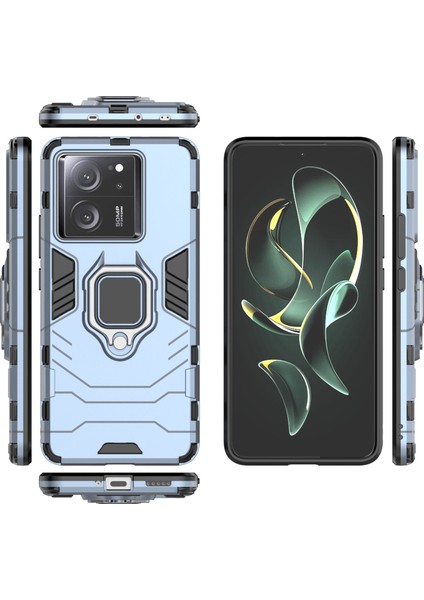 Xiaomi 13T Pro-Drop Anti-Drop Arka Kapak Halka Tutucusu Kickstand Pc+Tpu Telefon Kılıfı (Yurt Dışından) indirimleri