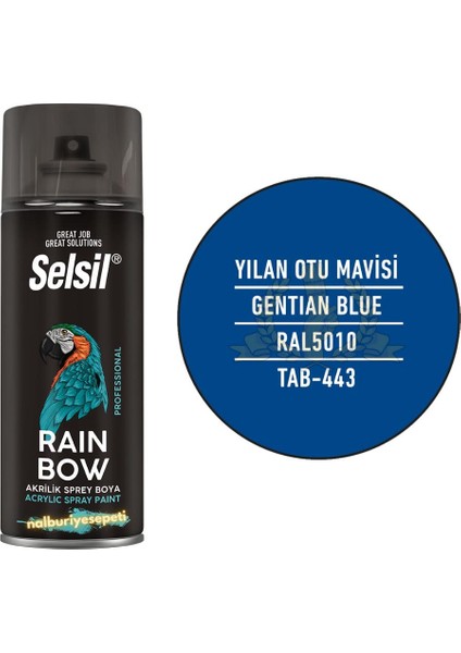 Rainbow Akrilik Sprey Boya Yılan Otu Mavisi 400 Ml. - RAL5010