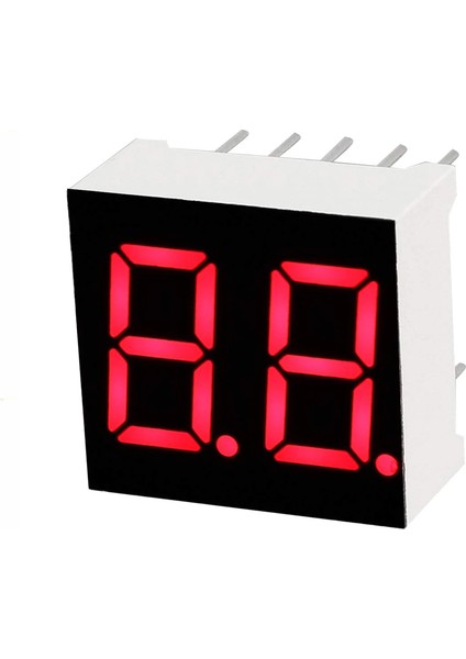 0.28 Inç 2 Basamaklı Kırmızı Anot 7 Segment Gösterge - 5 Adet