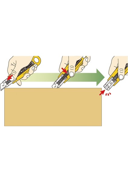 : Otomatik Kapanabilen Emniyetli Maket Bıçağı : 19 mm fırsatları