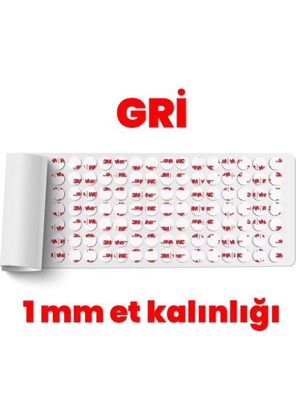 Vhb Çok Güçlü Çift Taraflı 100 Adet Hazır Kesim 10MM Çap modelleri