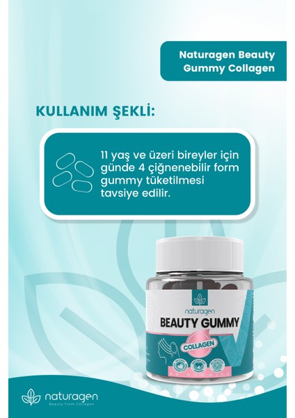 Gummy 60 Adet Tip1 & Tip3 Kolajen İçeren Çiğnenebilir Form