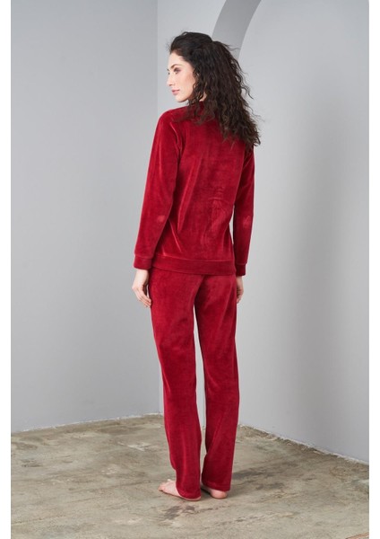 24579 Kadın Sıfır Yaka Kadife Spor Takım fırsatları