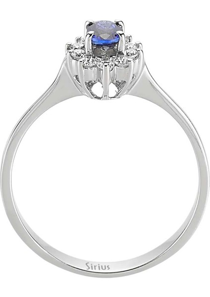 Pırlanta ve Oval Safir Taşlı Anturaj Yüzük 0404R0195 modelleri