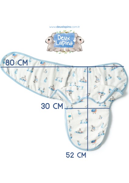 Müslin Bebek Hazır Kundak – Bébé Lapin