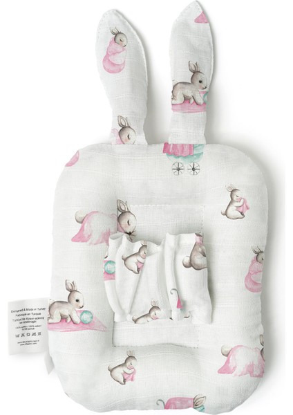 Müslin Bebek Emzirme Yastığı – Bébé Lapin Rose