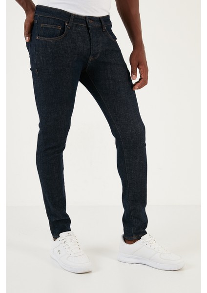 Streç Pamuklu Normal Bel Dar Paça Slim Fit Jeans Erkek Kot Pantolon 1115J29NAPOLI