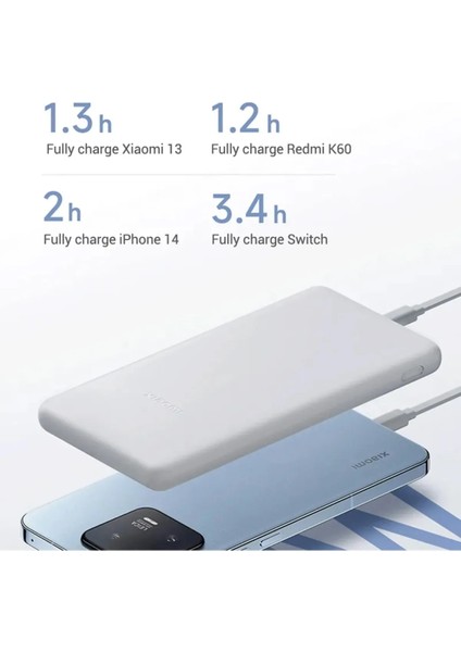 10000 Mah Powerbank Usb-C 22.5W Taşınabilir Hızlı Şarj Cihazı