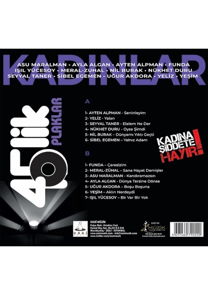 Kadınlar- 45'lik Plaklar