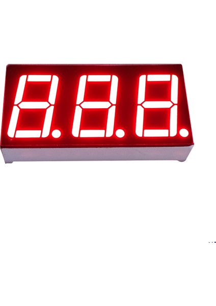 0.28 Inç 3 Basamaklı Kırmızı Anot 7 Segment Gösterge - 3 Adet