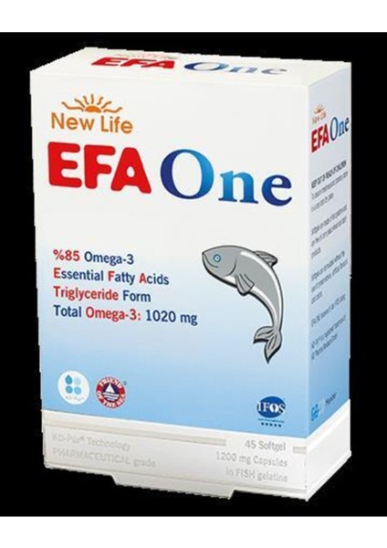 New Life Efa One Omega 3 Balık Yağı 45 Kapsül