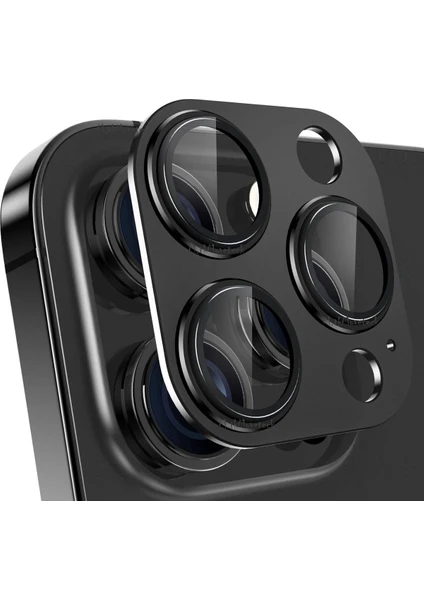 MTK Moveteck Iphone 15 Pro Lens Camı Tek Parçalı Kamera Lens Koruyucu Cam Naturel Titanyum Renkli Mercek