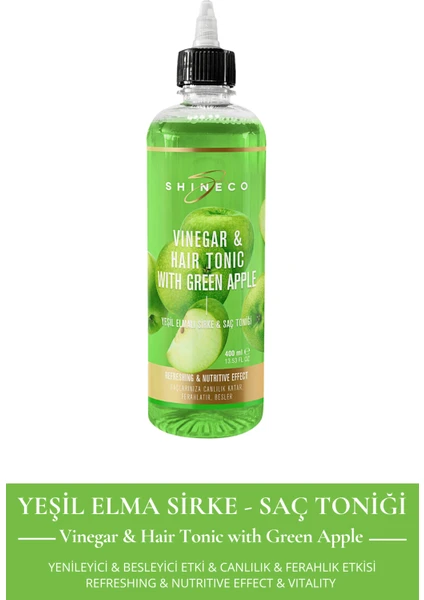 - Yeşil Elmalı Sirke & Saç Toniği 400ML - Winegar Hair Tonic With Green Apple