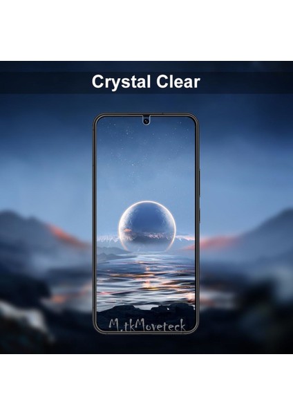 MTK Moveteck Samsung Galaxy S23 Fe Uyumlu Ekran Koruyucu 9h Temperli Cam Şeffaf Ekran Camı Passifik (1 Adet)