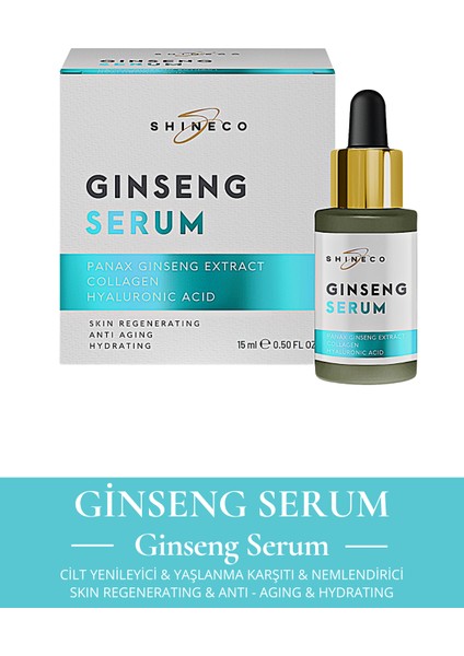 - Ginseng Serum 15ML - Yaşlanma Karşıtı