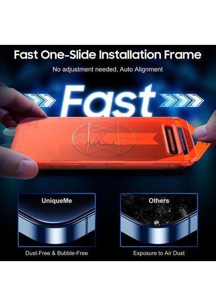Apple Iphone 15 Pro Max Ekran Koruyucu Cam 5d Şeffaf Tam Kapatan Otomatik Hizalama Aparatlı Kolay Kurulum Temper modelleri