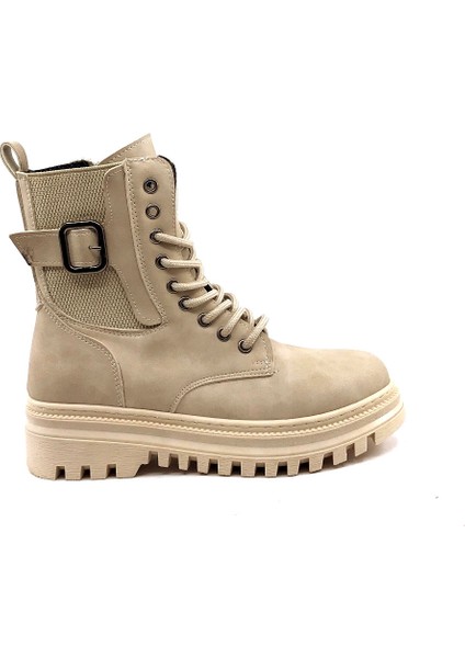 Mht 917 Krem Tokalı Zümrüt Kadın Bot