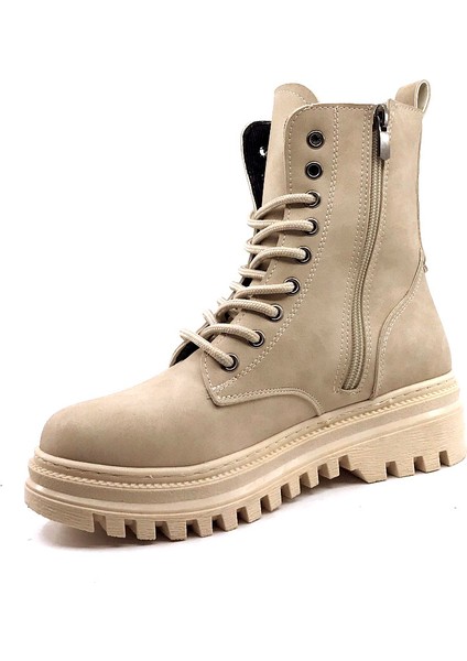 Mht 917 Krem Tokalı Zümrüt Kadın Bot modelleri