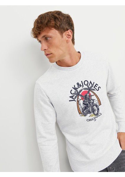 Jorboney Erkek Beyaz Sweatshirt 12244220-White fırsatları