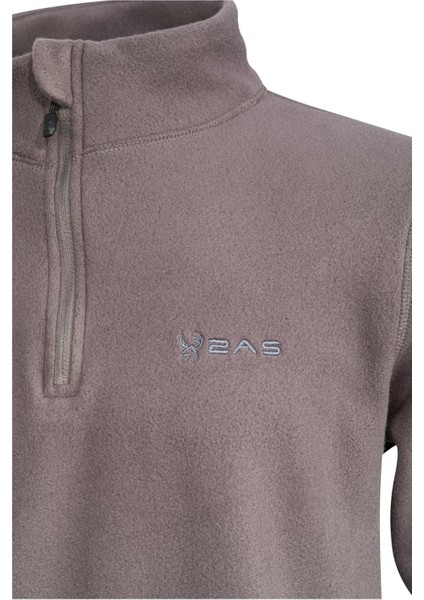 Carlow Yarım Fermuarlı Erkek Polar Sweatshirt Antrasit