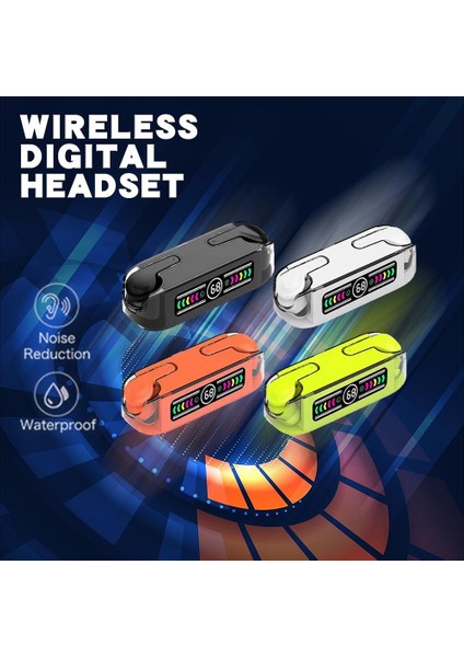 M12 Max Tws Kulaklık Bluetooth Gerçek Kablosuz Mikrofonlu Kulaklık Spor Kulaklık Şarj Kutusu ile Güç Ekran Kulakiçi (Yurt Dışından)