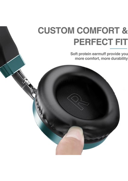 12 Saat Oyun Kablosuz Kulaklıklar Bluetooth 5.0 Kulaklık Kulak Üstü Spor Koşu Mikrofonlu Kulaklık Desteği Müzik Tv Için Sd Oynatıcı (Yurt Dışından)