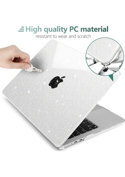 MacBook Air 15 Inç Kılıf 2023 Için Şeffaf Kılıf, M2 Çipli A2941, Klavye Kapağı ve Kamera Kapakları ve 15.3" MacBook Air Için Otg Adaptörlü Dizüstü Bilgisayar Se (Yurt Dışından)