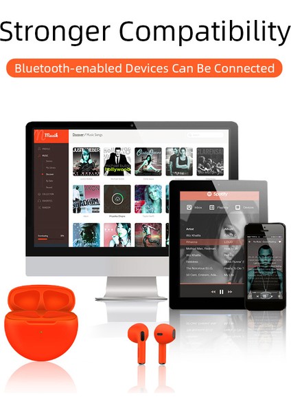 Tws Pro 6 Kulaklık Bluetooth Mikrofonlu Kulaklıklar 9d Stereo Hifi Kulakiçi Xiaomi Samsung Android Için Kablosuz Bluetooth Kulaklık (Yurt Dışından) indirimleri