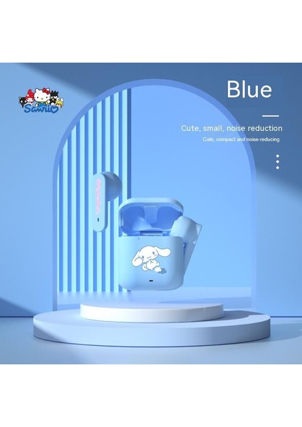 Sanrio Mini Bluetooth Kulaklık Kablosuz Karikatür Hediye Tws Siyah Teknoloji Özel Modelin Sevimli Sıkı Seçimi Ortak Markalı Başlık (Yurt Dışından)