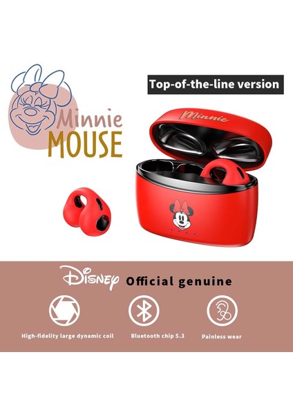 Yeni Disney X23 Klipsli Kulaklıklar Kablosuz Bluetooth 5.3 Hifi Çevresel Ses Kulaklık Uzun Pil Ömrü Giymek Rahat (Yurt Dışından)