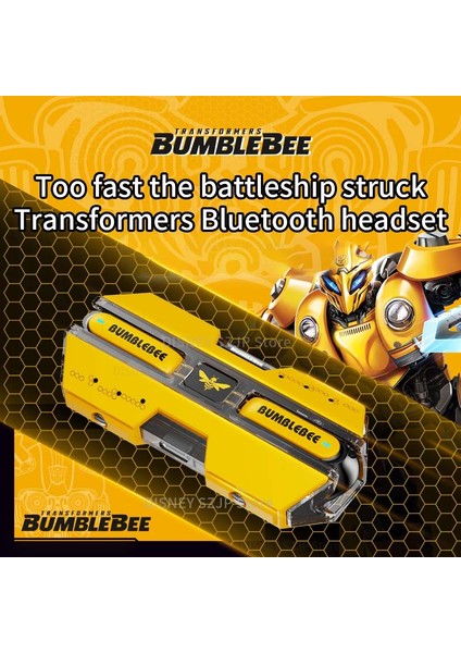 Disney Marvel Kablosuz Bluetooth 5.3 Kulaklık Bumblebee TF-T01 Oyun Kulaklığı Hıfı Stereo Ses Kulaklık Uzun Bekleme (Yurt Dışından)