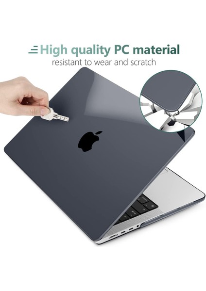 MacBook Pro 14 Inç Kılıf Için 2023 2022 2021 Yeni A2779 A2442 M2 M1 Pro/max, Touch Id'li, Klavye Kapaklı ve Ekran Koruyuculu Sert Kılıf, MacBook Pro M2 ile Uyum (Yurt Dışından)