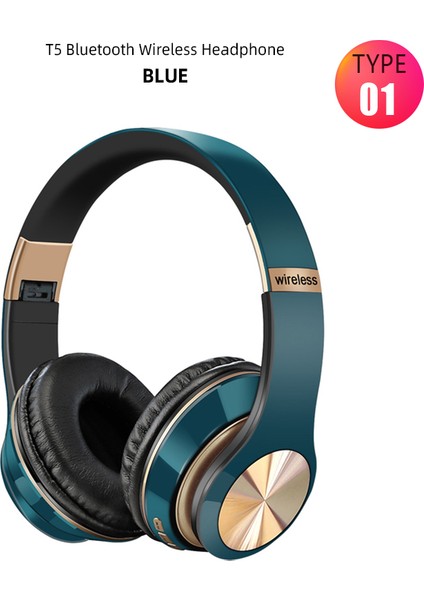 Katlanabilir Kablosuz Bluetooth Kulaklık Çok Fonksiyonlu Kulak Üstü Bluetooth Bağlantılı Kulaklıklar Ios Android Samsung Için Ses Stereo (Yurt Dışından)